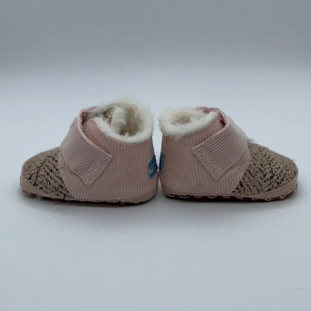 Toms Cuna Pink Corduroy Tweed Tiny 2